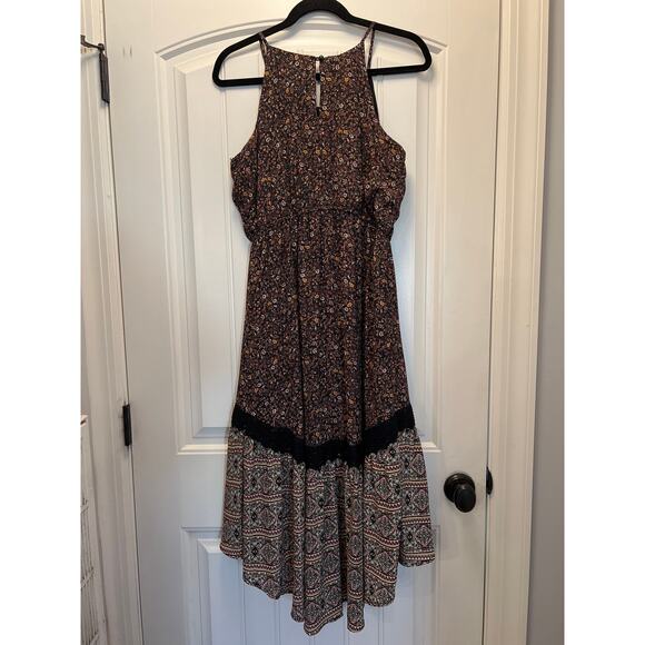 Knox Rose Women’s Sleeveless High Low Hem Boho Floral Dress Size M Multicolor - Picture 6 of 6